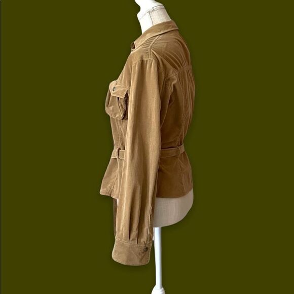 Vintage Max Studio.com Corduroy Belted Jacket Blouse - Picture 3 of 9